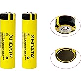 XHDATA 3000 mAh rechargeable batteries, yellow (2 pieces)