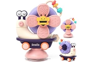 Loyzico Saugnapf Spielzeug Baby für Hochstuhl, Sensorik Montessori Spielzeug ab 1 Jahr, Motorikspielzeug Baby Spielzeug 6 Monate, Geschenk für Jungen Mädchen 7 8 9 10 11 12 Monate