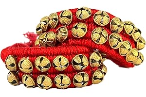 eSplanade Ghungroo, Ghungru (20 + 20) - Ghunghroo 2 lignes sur coussins rouges | Danse classique indienne Kathak…