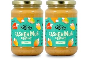 ‎MIGHTY KASHOO Mighty Kashoo - Geröstet cremig, Nachhaltiges Cashewmus aus Westafrikanischen Nüssen, 2 x 350g im Glas - Natürlich, vegan und reich an Nährstoffen