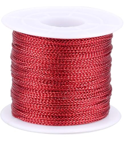 G2PLUS 1.5mm Gold Metallic Cord, 100m Non-Elastic Cord Rope, DIY Craft Rope for Christmas, Crafts, Wedding Decoration or Gift Wrapping