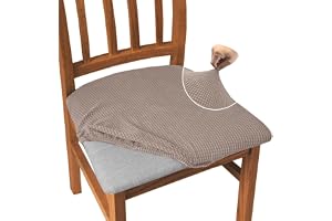 Granbest jacquard matrumsstol stolsöverdrag set om 4, hög stretch matrumsstol dra-på-skydd, antidamm, sittskydd för matsal, k