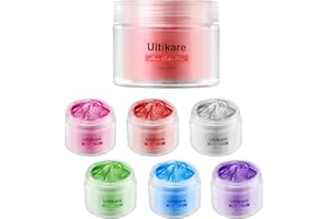 Cera Gris del color del pelo, Ultikare cera de color para el pelo Temporal Cera natural desechable para teñir el cabello en color Cosplay, partido (6 colors)