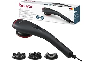 Beurer MG 24 massageapparat med värmefunktion, avslappnande vibrationsmassage, 2 massageprogram, 2 intensitetsnivåer, 3 massa