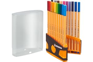 ‎STABILO STABILO - Fineliner - point 88 ColorParade - 20er Tischset in anthrazit/orange