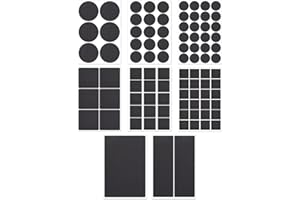 WOLMIK 93 almohadillas antideslizantes autoadhesivas de goma antideslizante para muebles, muebles rectangulares redondos, antideslizantes, para patas de muebles, patas de sillas, sofás, 8 tamaños