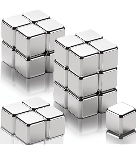 Kubusmagneten, neodymium magneten, extra sterk, 25 stuks, 10 mm magneten voor magneetbord, koelkastmagneten voor handwerk, magneten, kleine, permanente zeldzame aardmagneten voor whiteboards