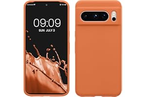 kwmobile Carcasa Compatible con Google Pixel 8 Pro Funda - Case TPU y Silicona antigolpes - Apto Carga inalámbrica - Albaricoque cálido