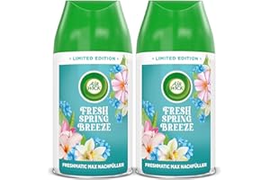 ‎AIR WICK Air Wick Freshmatic Max Raumspray – Nachfüller DUO für den Air Wick Freshmatic Max – Duft: Fresh Spring Breeze – 2 x 250 ml Nachfüller