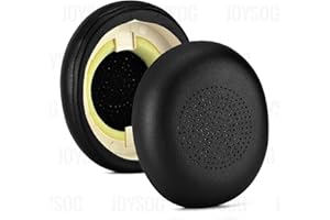 Elite 45h Evolve2 65 Earpads,JOYSOG Replacement Ear Pads Ear Cushions Foam Covers for Jabra Evolve 2 65 MS/UC Elite 45h Headphone (Black)