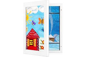 Giftgarden Marco Para Dibujos Niños A4, Blanco Arte Marco Dibujos Infantiles, Cuadro Para Dibujos Infantiles Para Scuelas, Familias U Oficinas Adecuado.