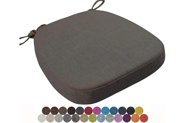 Stolsdynor av minnesskum, utomhus inomhus halkfri sittdyna för kökskontor trädgårdsstol (seokor, Color3, 40x38x8cm)