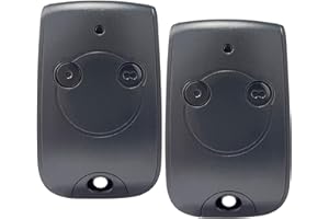 ANBWEHR Télécommande Portail Remplacement pour SOM-1841026,Télécommande Bip Portail 2 Canaux 433,42MHz pour Porte Garage Compatible avec RTS (2pièces)