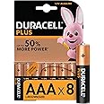 Duracell Plus AAA Alkaline Batteries [Pack of 8], 1,5 Volts LR03 MN2400