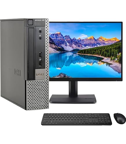 Bundle Complet Dell PC Bureau + Écran 22" - Intel I5, SSD 240Go, Windows 11, WiFi - Reconditionné Certifié