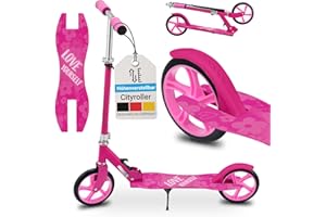 ‎ARTSPORT ArtSport Cityroller Scooter mit Big Wheel Räder & Tragegurt - Für Kinder ab 3 Jahren - 4 Designs