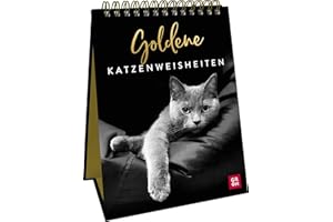 Goldene Katzenweisheiten: Edles Geschenk für Katzenliebhaber mit ästhetischen Schwarz-weiß-Fotografien und Katzenweisheiten (Geschenke für Katzenliebhaber)