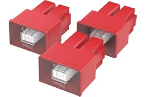 AUPROTEC PAL AS fusibili blocco femmina OTO AS giapponesi 20A - 60A selezione: 50A Ampere rosso, 3 pezzi