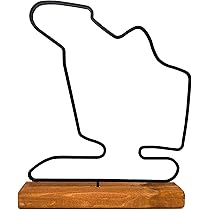 Bahrain F1 GP Strecken-Statue - Formel 1 Fan Dekoration Auf Holzsockel