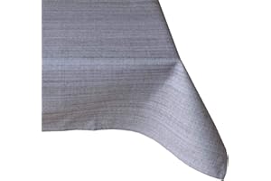 heimtexland ® Outdoor-Tischwäsche Meliert Garten Deko Tischdecke 130x160 Grau Typ645