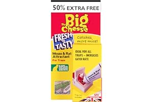 The Big Cheese Mouse and Rat Attractant – 26g, Poison-Free Paste in Squeezy Tube, Use to Re-Bait Traps, Safe-to-Use Around Children and Pets