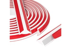 PUNDIN Flexible Zierleiste Selbstklebender Deckenleisten, TPE Dreieck Winkelleiste Zierleiste für Fliesenkanten Decken und Wandübergang, Weiß Abschlussleiste Küchenarbeitsplatte für Wandkanten (5M,19mm*13mm)