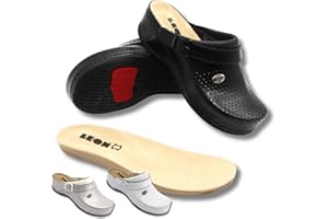 LEON ANATOMIC FOOTWEAR Leon 2023 Orthopädische Schuhe Damen aus Leder [rutschfest & Leicht] - Herausnehmbarer Einlegesohle - Größe 36-41