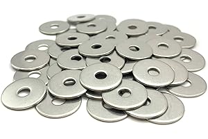 Rondelle in metallo M3 Inox Ø esterno 12 mm | Rondella piatta larga M3 x 12 mm | Acciaio inossidabile A2 (V2A/304) standard NFE 25514 L | Legno/metallo/dadi, viti/ecc: Set di 50 pezzi - ProRaje
