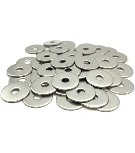100 Rondelles Plates Inox M2 (2mm) - épaisseur 0.3mm, DIN 125, Uxcell