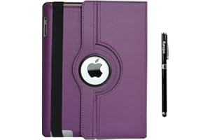 inShang Housse Compatible avec iPad 2 iPad 3 iPad 4 Étui Case Cover iPad Coques avec Veille/Réveil, Rotatif 360, Support, Con Stylet