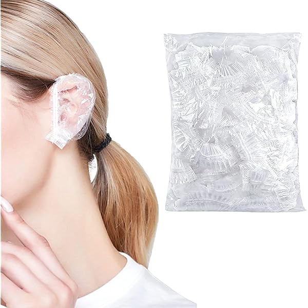 2 Paires De Cache-Oreilles En Silicone - Protection Pour Teinture, Douche Et Shampooing