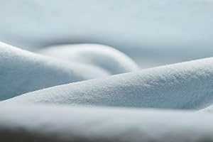 L1NK STUDIO Bettwäsche 260 X 220 cm - Bettbezug Baumwolle 100% (Perkal 200 Fäden) für Bett 180 cm Uni einfarbig Baby Blue