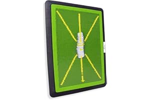 SHARP SWING SharpSwing Golf Swing Mat with Impact Feedback | Indoor & Outdoor Swing Plane Tracker for Improved Accuracy & Ball Control