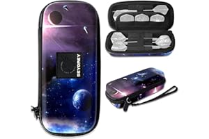 Seydrey Dardos Funda de Dardos Punta de Plastico Dardos 6 Pack, Bolsa para Dardos Estuche, Dardos no incluidos