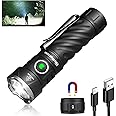 Wurkkos TS26S Small Powerful Flashlight,3100 High Lumens Rechargeable LED Flashlight 95CRI,Magnetic Tail Cap,191 Meters 5000K Boost Constant Current,IP68 Waterproof for Dog Walking,Camping,Emergency