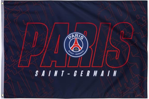 Drapeau PSG - Collection officielle Paris Saint Germain - Taille 100x150 cm