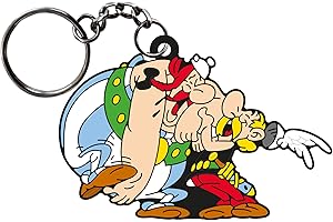 Plastoy Keyring Asterix & Obelix Rigolade, M