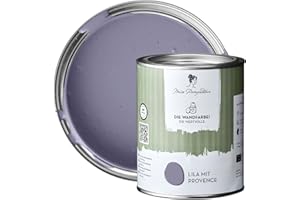 MissPompadour edelmatte Wandfarbe Lila mit Provence 1L - sehr hohe Deckkraft - geruchsneutrale, spritzfreie Farbe - atmungsaktive, wasserbasierte Innenfarbe/Deckenfarbe - Die Wertvolle