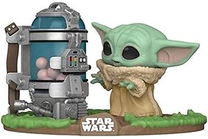 Funko Pop! Deluxe: Star Wars: the Mandalorian - Grogu (dziecko, Baby Yoda) - (Grogu (dziecko, Baby Yoda), Baby Yoda) z kanistrem - kolekcjonerska figurka winylowa - pomysł na prezent - oficjalny towar