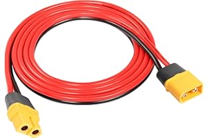 Câble d'extension XT60 YACSEJAO 1,2 m 16 AWG XT60 mâle vers femelle pour batterie RC Lipo Drone FPV