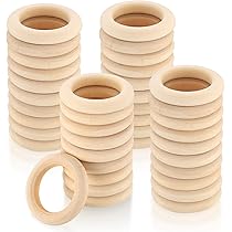 Zasvec Palline Di Legno 60 Pezzi Sfere Di Legno Senza Foro Perline - Foto 10