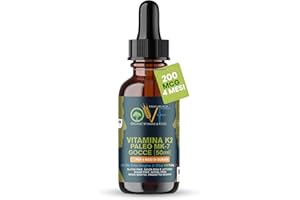 PARAFARMACIA, ORGANIC VITAMINS & FOOD OVF Vitamina K2 mk7 200 mcg 50 ml in Gocce ALL-TRANS VEGANA 4 Mesi di Fornitura, Ideale per Ossa, Articolazioni e Circolazione