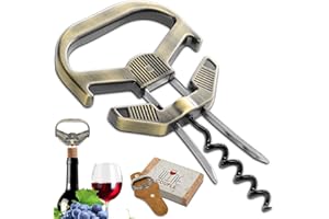 LUCYLANKER Flaschenöffner Wein, 3 in 1 Ah So Weinöffne, Alter Wein Korkenzieher, Weinflaschenöffner für Spröde Korken, Flaschenöffner für Weinkenner, Geschenk für Weinliebhaber (Bronze - Klassisch)