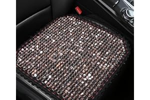 LUMoony 1Pcs Wood Holzkugel Holzperlen Holzkugel-Sitzauflage quadratisches Pad Autositz-Holzperlenkissen Holzkugel Sitzauflage Sitzbezug Sitzmatte Sitzaufleger