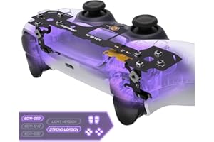eXtremeRate 2 in 1 Full Clicky V2 Kit für ps5 Controller BDM-040/050, Mirco Switch Taktile Clicky Hair Trigger Kit&Face Clicky Kit, Mausklick Flexkabel Upgrade Kit für ps5 Controller-Starke Version