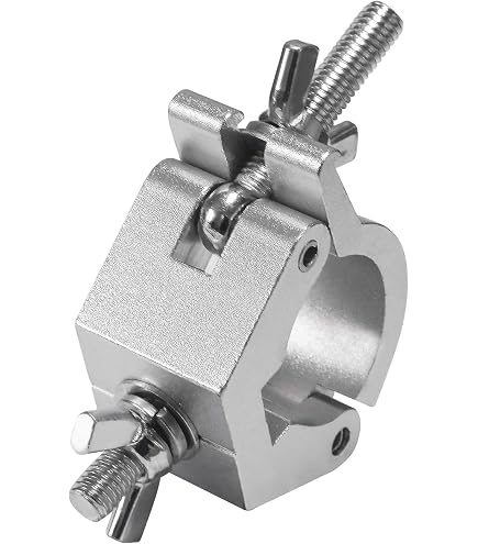 Gancio A Staffa Per Aliscafo In Alluminio 50mm &ndash; Per Traliccio Americano Luci, Portata 100 Kg, Teleprodotti ALI050/100