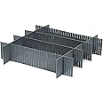 Compactor Set van 3 Free lade-organizers, grijs, 44 x H 0,2 cm, RAN9873