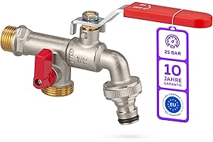 M. ROSENFELD HOME Robinet de jardin, double robinet 1/2 x 3/4 x 3/4