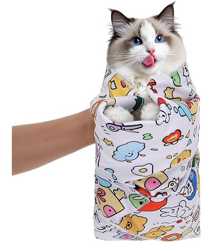 Wrapped Cat Gúna Burrito Cat Kitty Burrito: Ninja Towel Wrap To Control Your Cat!