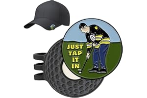 RIPEFUN Magnetic Golf Ball Marker Hat Clip, Essential Accessory for Golf Gloves, Hats, Bags, Caps, Visor, Belt & Pocket, Durable Metal Golf Ball Marker with Magnetic Golf Hat Clips, Convenient Golf Marker Lot
